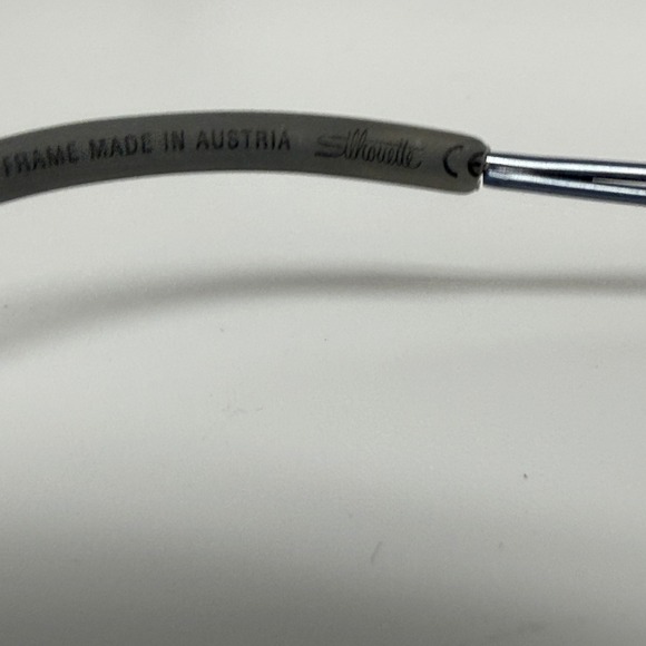 Silhouette 4337 40 6055 Titanium Half Rim Eyeglasses Frames Gray 52-17-135 - Picture 3 of 4